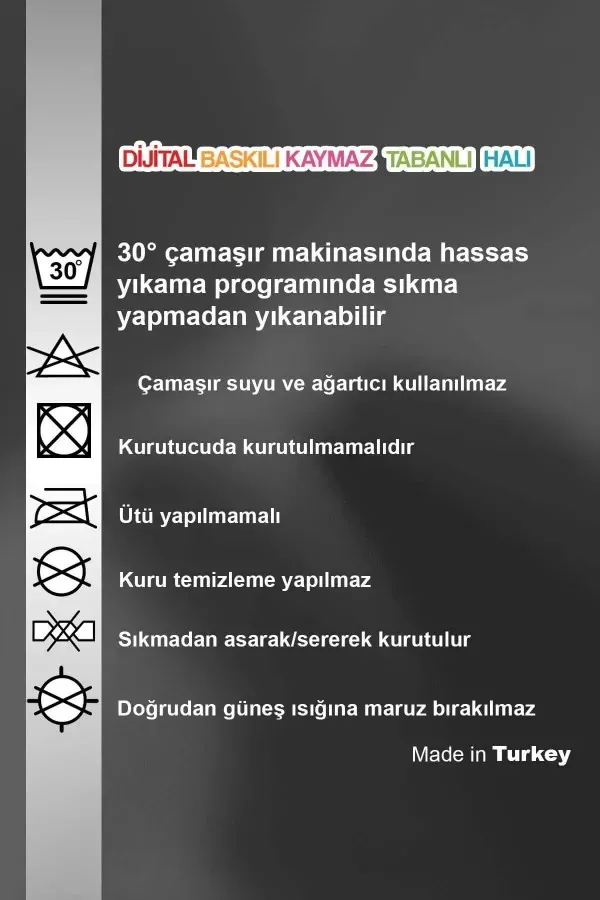 Trafik Temalı Yol Ve Yarış Pisti Desenli Çocuk Odası Halısı Çocuk odasında serili çok renkli trafik temalı çocuk odası halısı, kıvrımlı yol, tren rayı ve araç figürleriyle görülüyor
