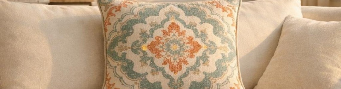 Desenli Kırlent Kılıflarıyla Koltuk Takımını Yenileyin