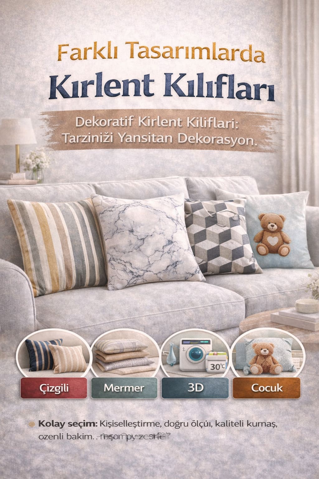 Dijital Baskılı Kırlent Kılıfı Modelleri Ve Fiyatları