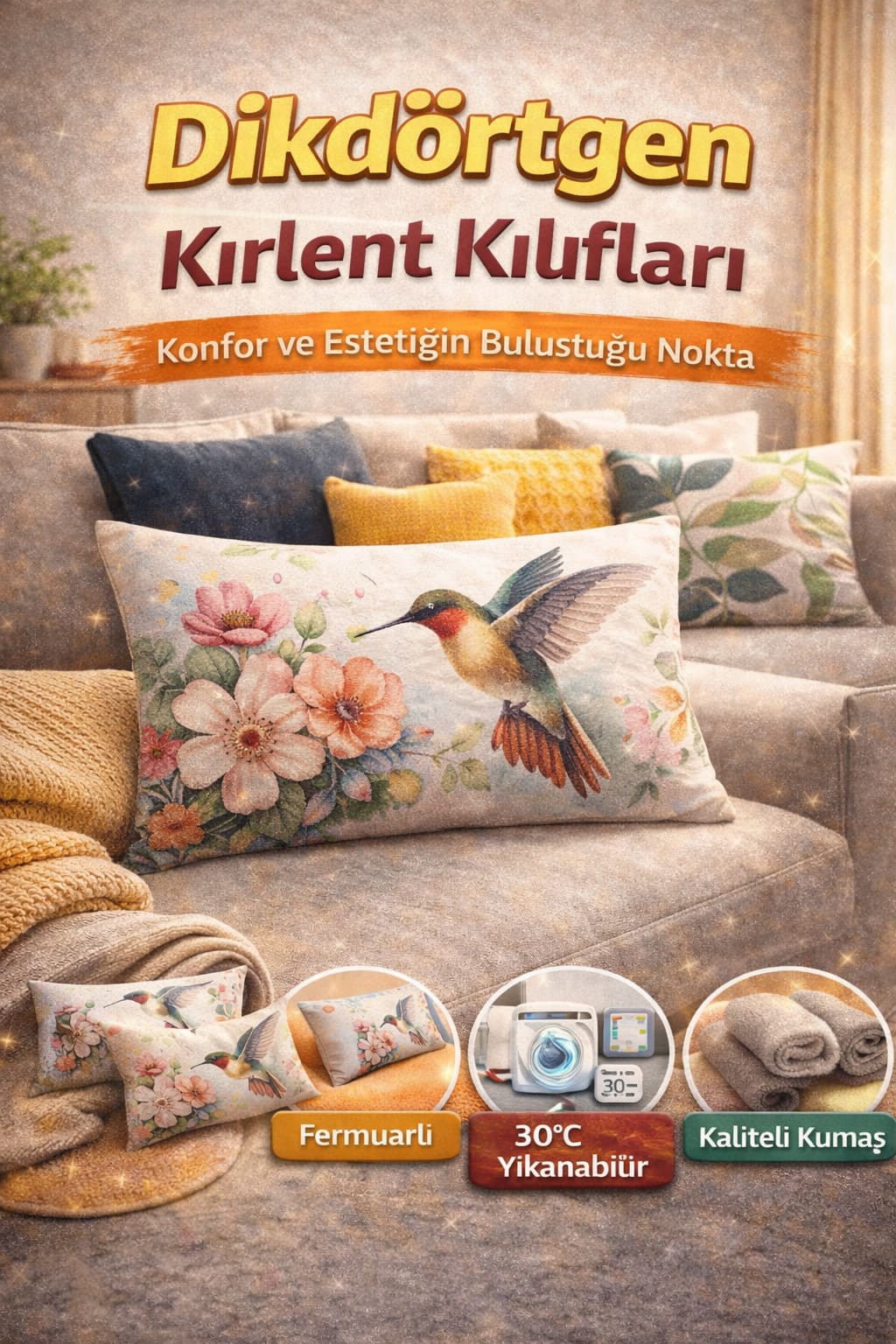 Dikdörtgen Kırlent Ve Yastık Kılıfı Modelleri