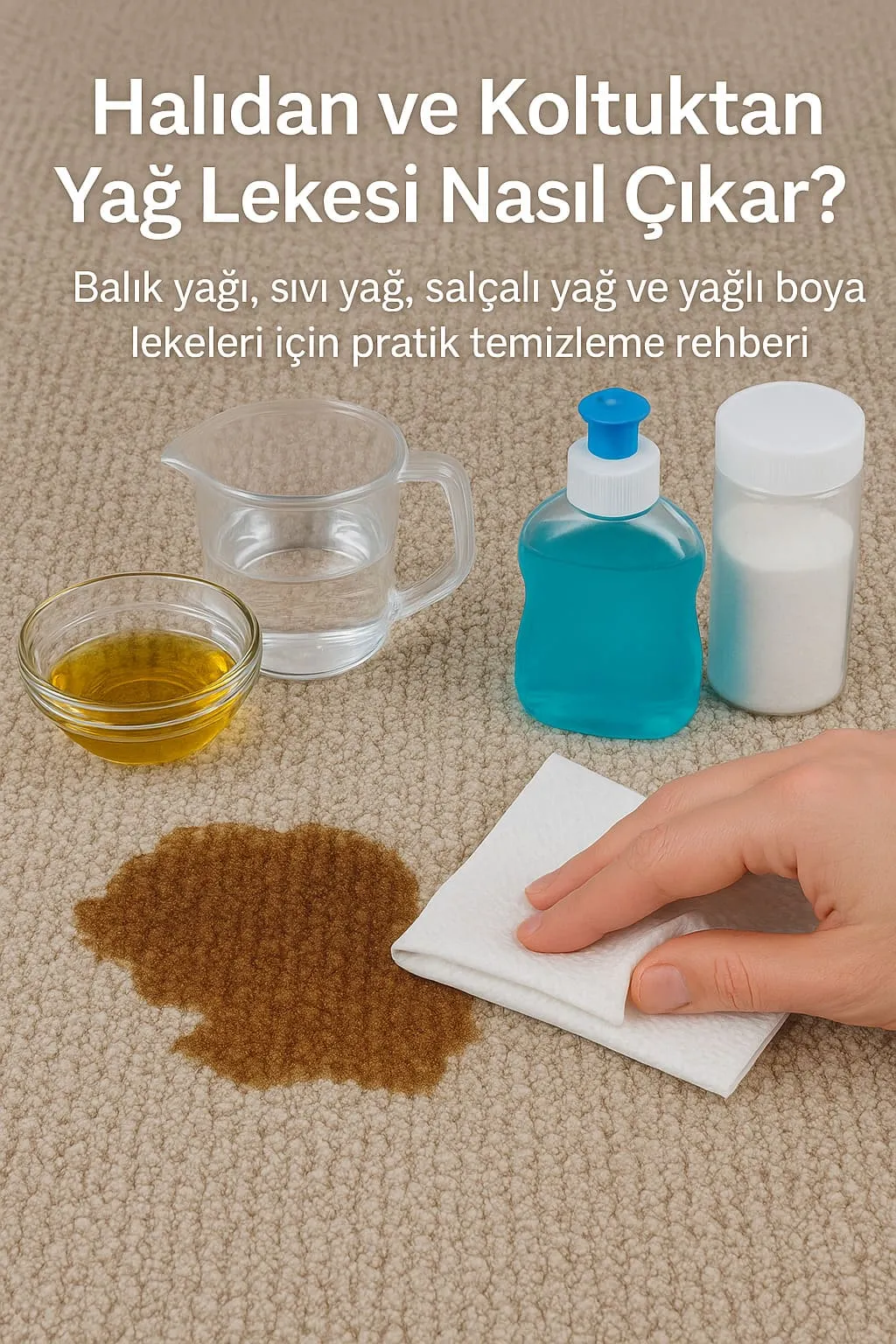 Halıdan Yağ Lekesi Nasıl Çıkar? Adım Adım Rehber