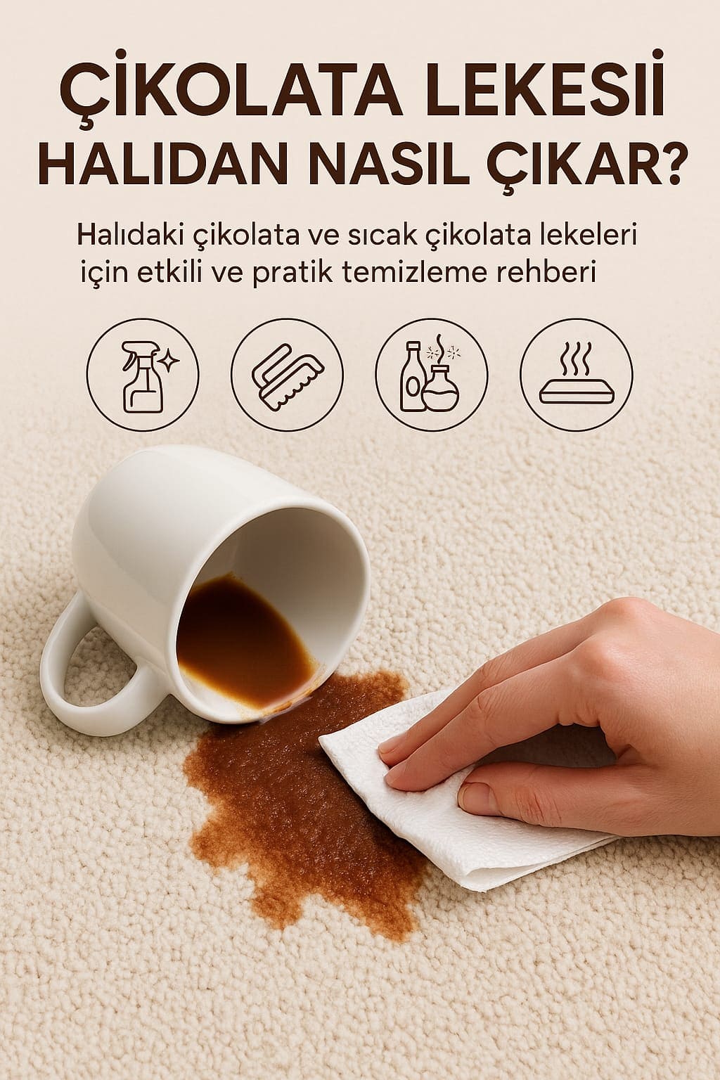 Çikolata Lekesi Halıdan Nasıl Çıkar? | Kesin Çözüm