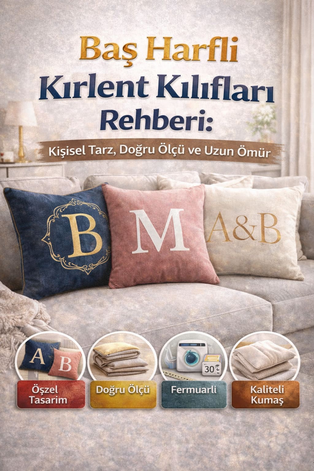 Harfli Kırlent Kılıfı Modelleri Ve Fiyatları