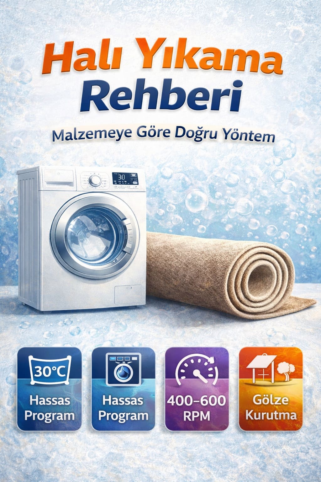 Kaymaz Tabanlı Halı Nasıl Yıkanır?