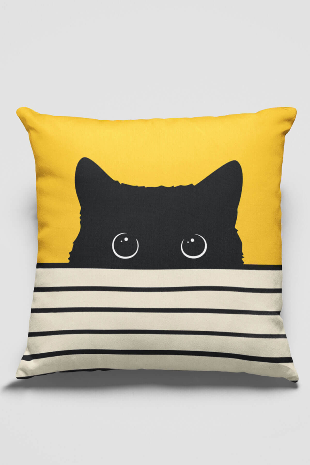 Kedi Desenli Kırlent Ve Yastık Kılıfı Modelleri