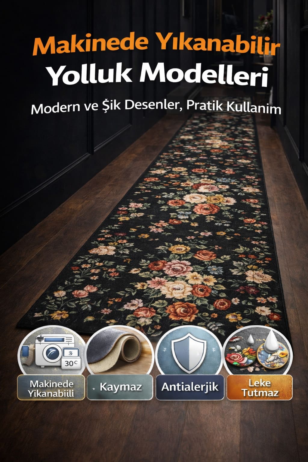 Makinede Yıkanabilir Yolluklar