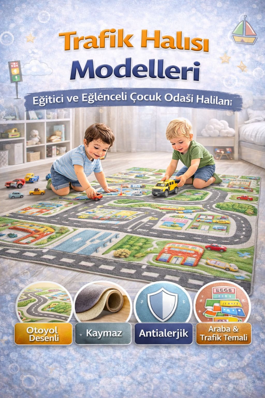 Otoyollu Çocuk Oyun Halıları