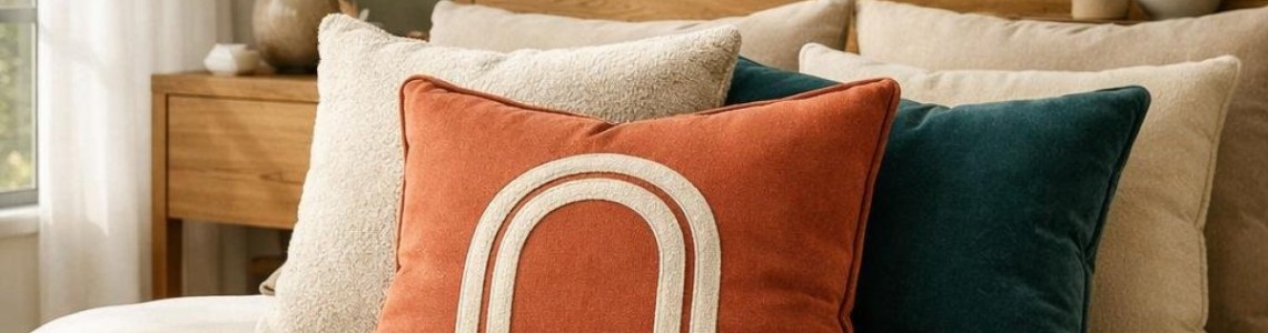 2’li Ve 4’lü Kırlent Setleriyle Yatak Odası Dekoru