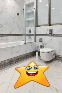 Sarı Smiley Banyo Halısı Klozet Yıldız Paspas Seti BS306 Sarı Smiley Banyo Halısı Klozet Yıldız Paspas Seti BS306
