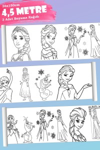 Prenses Temalı Rulo Aktivite Dev Boyama Kağıdı 4,5 Metre Prenses Temalı Rulo Aktivite Dev Boyama Kağıdı 4,5 Metre