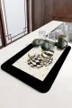 Bal Kabağı Temalı Krem Mutfak Bulaşık Matı Krem Bal Kabağı Temalı Microfiber Bulaşık Kurutma Matı MM020