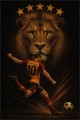 Taraftar Halıları Fiyatları Aslan Futbolcu 10 Numara 5 Yıldız Taraftar Halısı VH144
