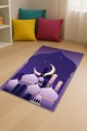 Keçe Çocuk Seccadesi Mor Cami Temalı Unisex Çocuk Seccadesi CS07