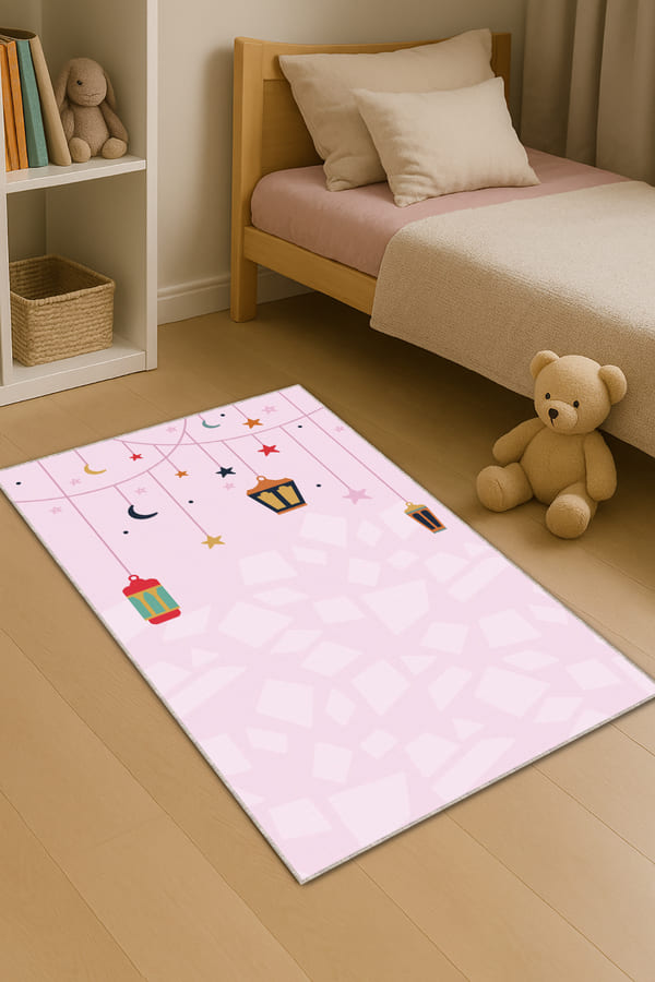 Pudra Kandilli Kız Çocuk Seccadesi CS33