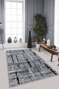 Gri Spor Kaymaz Tabanlı Makinede Yıkanabilir Halı AR481 Gri Spor Kaymaz Tabanlı Makinede Yıkanabilir Halı AR481