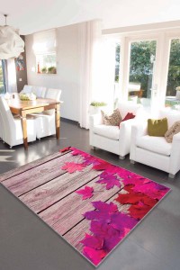 Fuşya Çınar 3D Kaymaz Taban Makinede Yıkanabilir Halı CNR02 Fuşya Çınar 3D Kaymaz Taban Makinede Yıkanabilir Halı CNR02