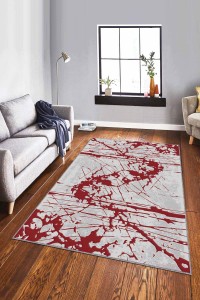 Kırmızı Vintage Kaymaz Taban Makinede Yıkanabilir Halı EF001 Kırmızı Vintage Kaymaz Taban Makinede Yıkanabilir Halı EF001