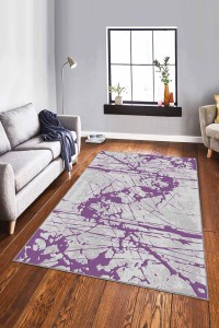 Mor Vintage Kaymaz Tabanlı Makinede Yıkanabilir Halı EF004 Mor Vintage Kaymaz Tabanlı Makinede Yıkanabilir Halı EF004