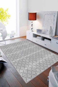 Gri Sade Desensiz Kaymaz Tabanlı Dekoratif Halı RV191 Gri Sade Desensiz Kaymaz Tabanlı Dekoratif Halı RV191