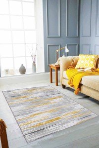 Sarı Sade Desensiz Kaymaz Tabanlı Dekoratif Halı TA06 Sarı Sade Desensiz Kaymaz Tabanlı Dekoratif Halı TA06