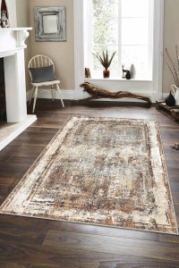 Bej Modern Klasik Kaymaz Tabanlı Dekoratif Halı AR110 Bej Modern Klasik Kaymaz Tabanlı Dekoratif Halı AR110