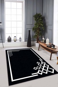 Siyah Çerçeveli Kaymaz Taban Makinede Yıkanabilir Halı AR534 Siyah Çerçeveli Kaymaz Taban Makinede Yıkanabilir Halı AR534