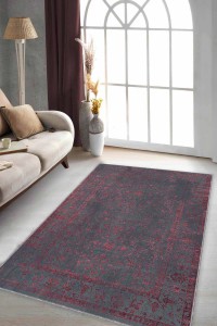 Pembe Vintage Kaymaz Tabanlı Makinede Yıkanabilir Halı KR025 Pembe Vintage Kaymaz Tabanlı Makinede Yıkanabilir Halı KR025