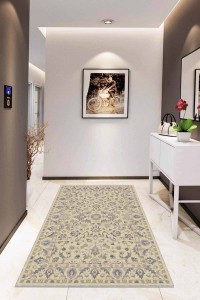 Krem Vintage Kaymaz Tabanlı Makinede Yıkanabilir Halı RV294 Krem Vintage Kaymaz Tabanlı Makinede Yıkanabilir Halı RV294