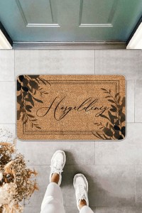 Bej Hoşgeldiniz Temalı Kapı Önü Paspası KP15 Bej Hoşgeldiniz Temalı Kapı Önü Paspası KP15