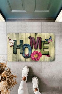 Çok Renkli 3 Boyutlu Home Kapı Önü Paspası KP17 Çok Renkli 3 Boyutlu Home Kapı Önü Paspası KP17