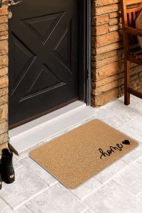 Bej Home Desenli Kapı Önü Paspası KP20 Bej Home Desenli Kapı Önü Paspası KP20