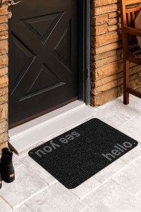 Siyah Hello Bye Kapı Önü Paspası KP22 Siyah Hello Bye Kapı Önü Paspası KP22