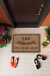 Bej İsim Yazılı Kapı Önü Paspası KP30 Bej İsim Yazılı Kapı Önü Paspası KP30