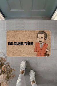 Bej Komik Ben Aslında Yoğum Kapı Önü Paspası KP40 Bej Komik Ben Aslında Yoğum Kapı Önü Paspası KP40