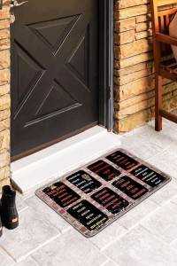 Siyah Komik Duvar Yazıları Kapı Önü Paspası KP42 Siyah Komik Duvar Yazıları Kapı Önü Paspası KP42