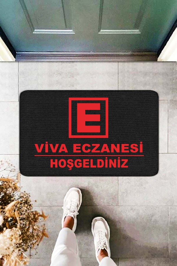 Eczane Önü Paspas Füme Eczane Önü Paspas E Logolu KP45