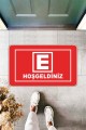 Kapı Önü Kırmızı Paspas Kırmızı Eczane Önü Paspas Hoşgeldiniz KP46