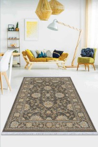 Antrasit Modern Dokuma Pamuk Taban Kaymaz Kilim KLM016 Antrasit Modern Dokuma Pamuk Taban Kaymaz Kilim KLM016