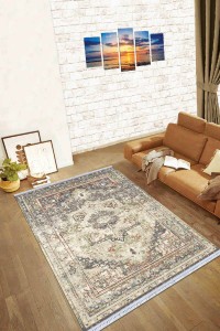 Toprak Klasik Göbekli Dokuma Pamuk Taban Kaymaz Kilim KLM040 Toprak Klasik Göbekli Dokuma Pamuk Taban Kaymaz Kilim KLM040