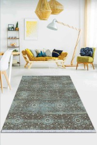 Mavi Vintage Dokuma Pamuk Tabanlı Kaymaz Kilim KLM049 Mavi Vintage Dokuma Pamuk Tabanlı Kaymaz Kilim KLM049