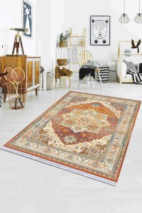 Tarçın Klasik Göbekli Dokuma Pamuk Taban Kaymaz Kilim KLM076 Tarçın Klasik Göbekli Dokuma Pamuk Taban Kaymaz Kilim KLM076