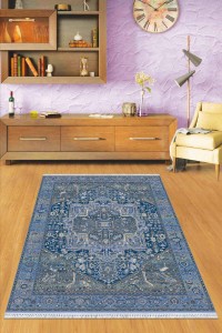 Eflatun Göbekli Dokuma Pamuk Taban Kaymaz Kilim KLM089 Eflatun Göbekli Dokuma Pamuk Taban Kaymaz Kilim KLM089