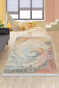 Çok Renkli Vintage Dokuma Pamuk Taban Kaymaz Kilim KLM091 Çok Renkli Vintage Dokuma Pamuk Taban Kaymaz Kilim KLM091