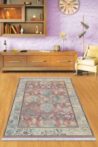 Pembe Çerçeveli Dokuma Pamuk Taban Kaymaz Kilim KLM094 Pembe Çerçeveli Dokuma Pamuk Taban Kaymaz Kilim KLM094