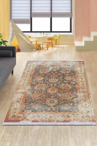 Taba Vintage Dokuma Pamuk Tabanlı Kaymaz Kilim KLM117 Taba Vintage Dokuma Pamuk Tabanlı Kaymaz Kilim KLM117