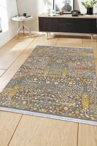 Çok Renkli Vintage Dokuma Pamuk Taban Kaymaz Kilim KLM128 Çok Renkli Vintage Dokuma Pamuk Taban Kaymaz Kilim KLM128