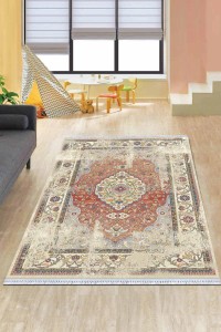 Pembe Klasik Göbekli Dokuma Pamuk Taban Kaymaz Kilim KLM132 Pembe Klasik Göbekli Dokuma Pamuk Taban Kaymaz Kilim KLM132