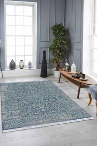Mavi Vintage Dokuma Pamuk Tabanlı Kaymaz Kilim KLM160 Mavi Vintage Dokuma Pamuk Tabanlı Kaymaz Kilim KLM160