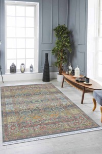 Çok Renkli Vintage Dokuma Pamuk Taban Kaymaz Kilim KLM178 Çok Renkli Vintage Dokuma Pamuk Taban Kaymaz Kilim KLM178