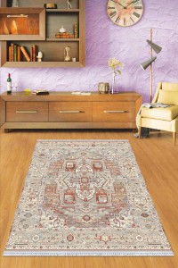 Taba Klasik Göbekli Dokuma Pamuk Taban Kaymaz Kilim KLM204 Taba Klasik Göbekli Dokuma Pamuk Taban Kaymaz Kilim KLM204